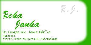 reka janka business card